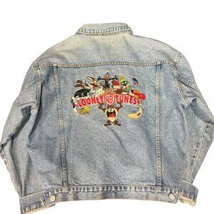 Vintage Looney Tunes Embroidered Denim Jacket – Warner Bros Studio Store